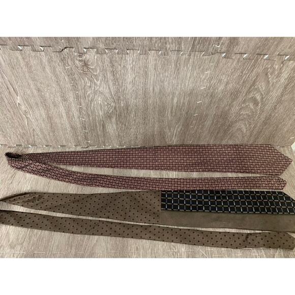 Set of 5 Palatina Vintage Men's Silk Necktie Collection Geometric - Picture 10 of 13